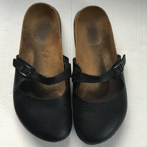 Birkenstock Birkies Maria Mary Jane Clogs Sz 38 Narrow - Picture 2 of 11